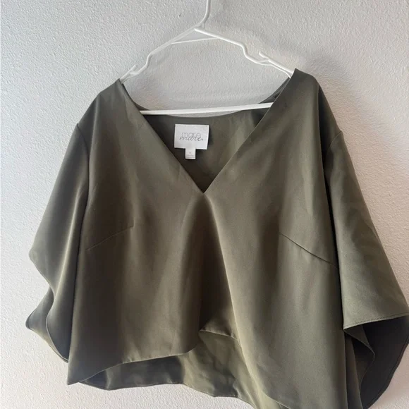 Anthropologie Mare Mare draped v-neck top - Picture 4 of 6